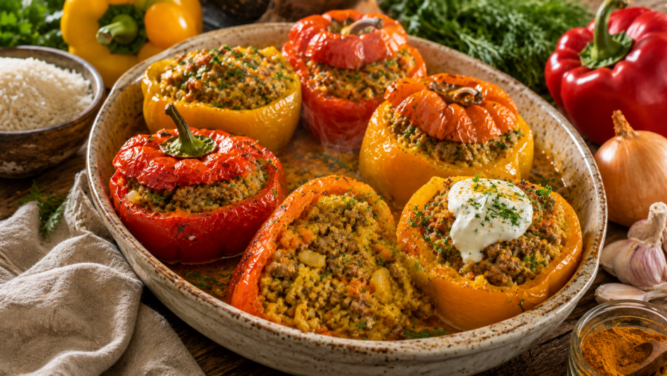 Фаршированные перцы с кускусом: простой рецепт для насыщенного ужина